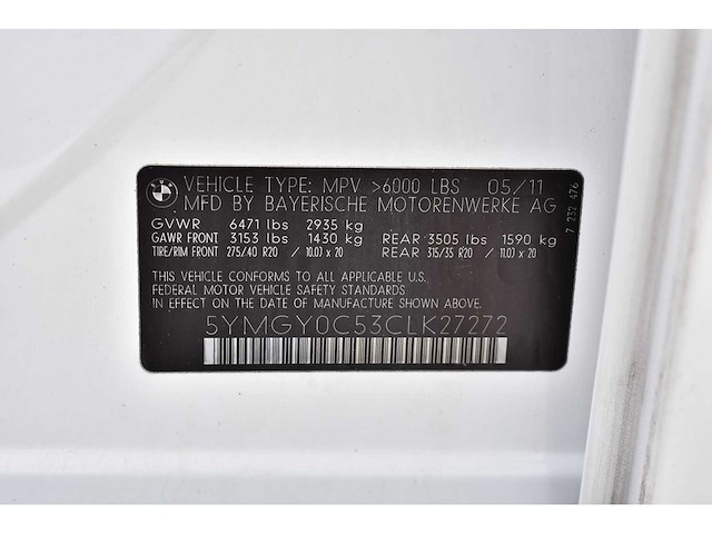2012 bmw x5m suv 4,4l twin-turbocharged v8 btw auto - afbeelding 69 van  69