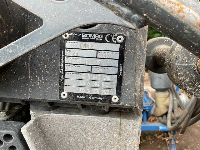 2012 bomag bt 60 trilstamper - afbeelding 6 van  6