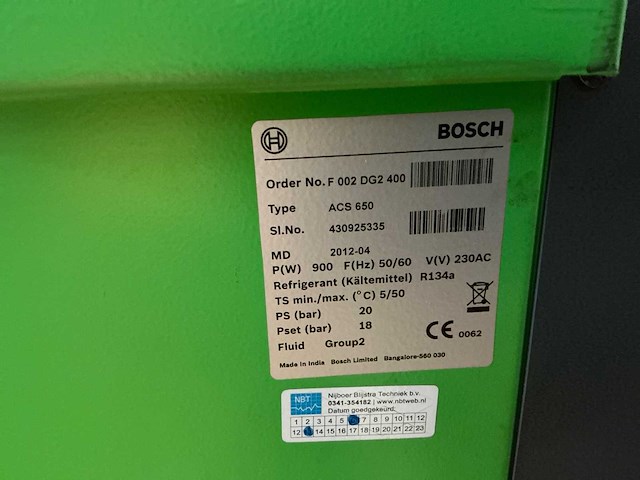 2012 bosch acs 650 airco test- en vulapparaat - afbeelding 6 van  14