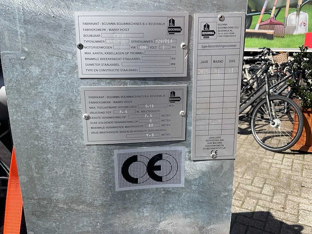 2012 bouwma wh 400th bouwlift - afbeelding 9 van  10