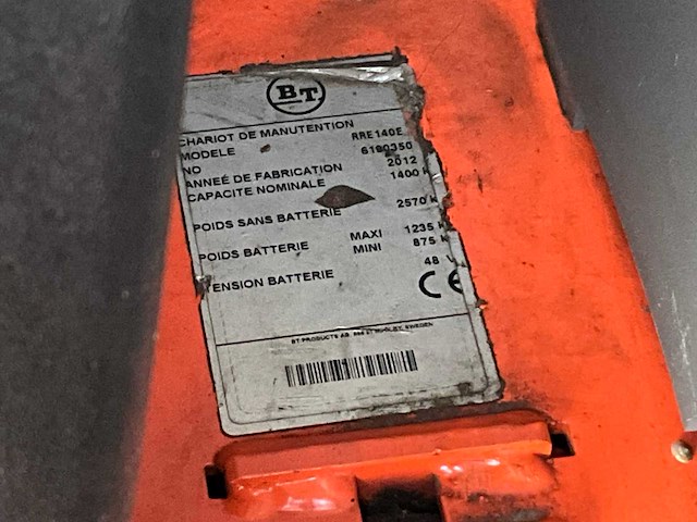 2012 bt reflex rre140e reach truck - afbeelding 2 van  10