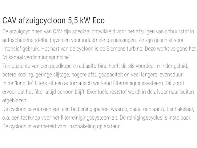 2012 cav eco55 afzuigcycloon - afbeelding 3 van  8