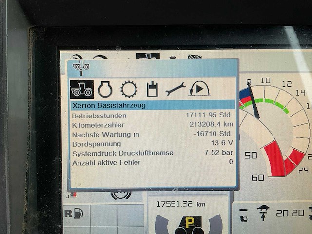 2012 claas xerion 3800 saddle trac vierwielaangedreven landbouwtractor - afbeelding 26 van  33