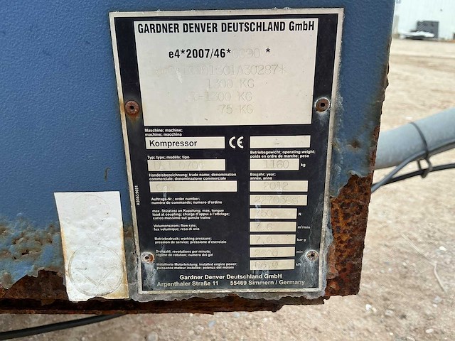 2012 comair dlt0704 luchtcompressor - afbeelding 8 van  8