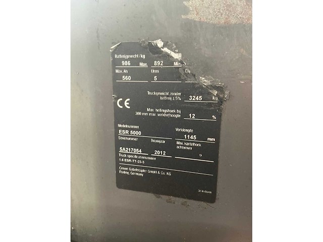 2012 crown esr5000 reach truck - afbeelding 3 van  8