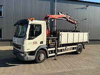 2012 daf lf 3 zijdige kippervrachtwagen met palfinger laadkraan - afbeelding 8 van  41