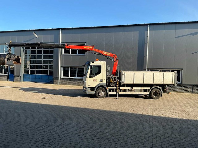 2012 daf lf 3 zijdige kippervrachtwagen met palfinger laadkraan - afbeelding 12 van  41