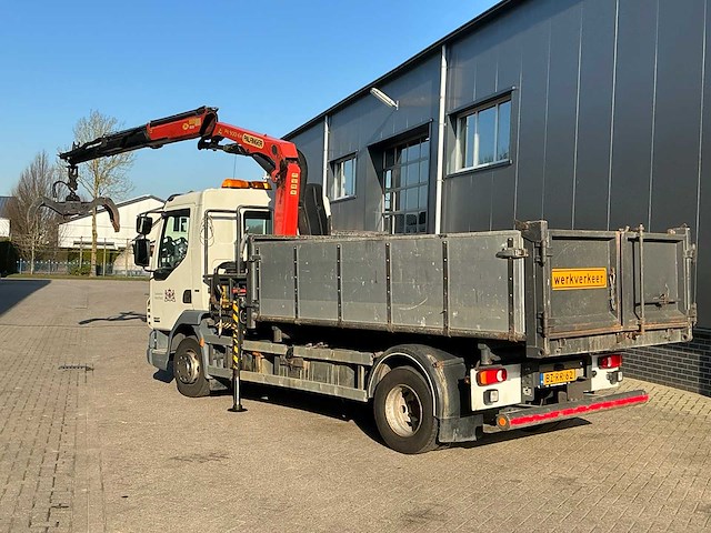 2012 daf lf 3 zijdige kippervrachtwagen met palfinger laadkraan - afbeelding 21 van  41