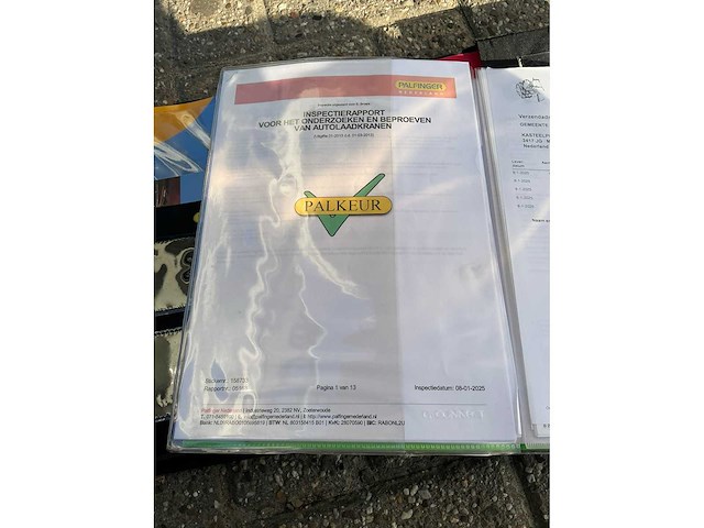 2012 daf lf 3 zijdige kippervrachtwagen met palfinger laadkraan - afbeelding 36 van  41