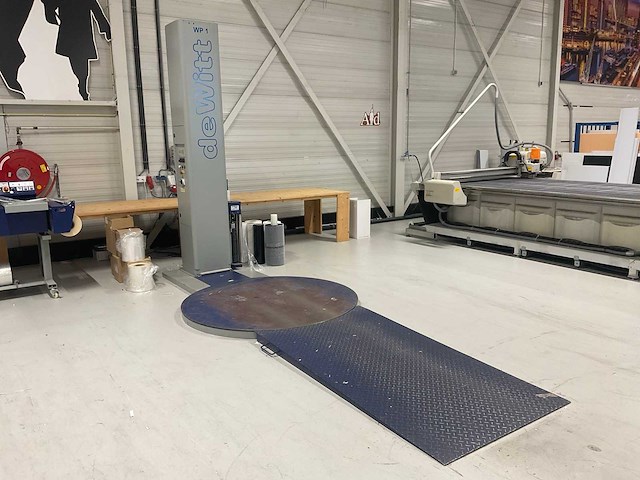 2012 de wit mhfg2000ae palletfoliewikkelaar - afbeelding 1 van  6