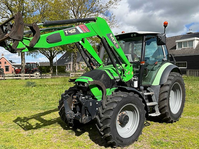 2012 deutz-fahr agrotron ttv 430 vierwielaangedreven landbouwtractor met voorlader - afbeelding 2 van  38