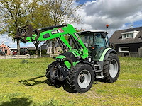 2012 deutz-fahr agrotron ttv 430 vierwielaangedreven landbouwtractor met voorlader