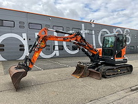 2012 doosan dx80r 2pc boom midigraafmachine met topcon x53i gps systeem - afbeelding 12 van  48