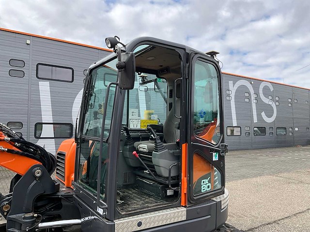 2012 doosan dx80r 2pc boom midigraafmachine met topcon x53i gps systeem - afbeelding 28 van  48