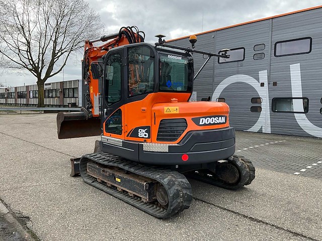 2012 doosan dx80r 2pc boom midigraafmachine met topcon x53i gps systeem - afbeelding 34 van  48
