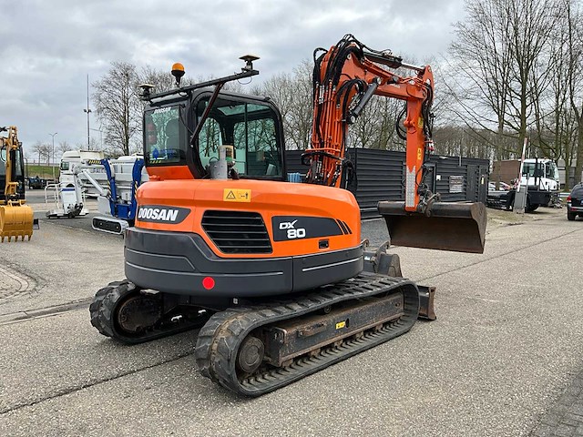 2012 doosan dx80r 2pc boom midigraafmachine met topcon x53i gps systeem - afbeelding 45 van  48