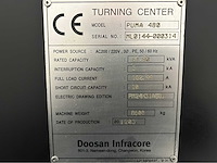 2012 doosan puma 480 cnc-draaibank - afbeelding 15 van  22
