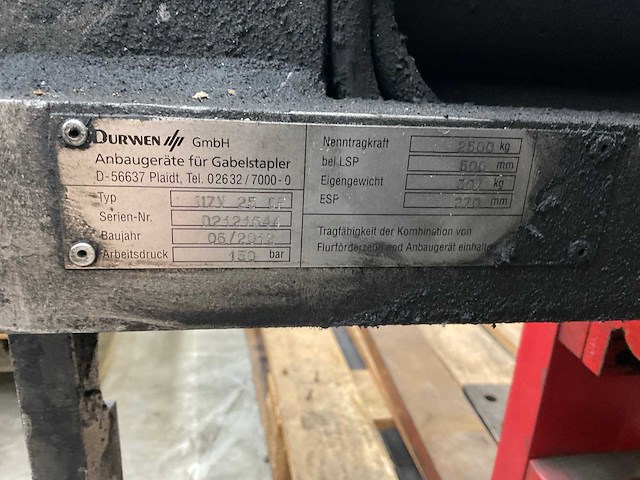 2012 durwen uzv25cf vorkenbord - afbeelding 5 van  5