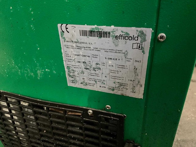 2012 efficold v-100-ge 9 snelkoeler - afbeelding 7 van  7