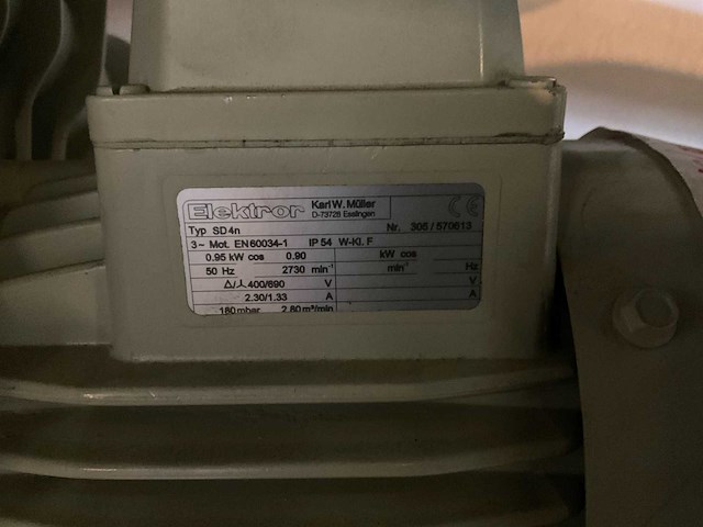 2012 elektror sd 4n vacuümpomp (2x) - afbeelding 4 van  4