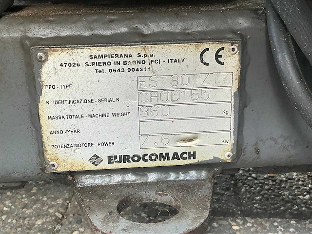 2012 euromach es 90 zt minigraafmachine - afbeelding 15 van  22