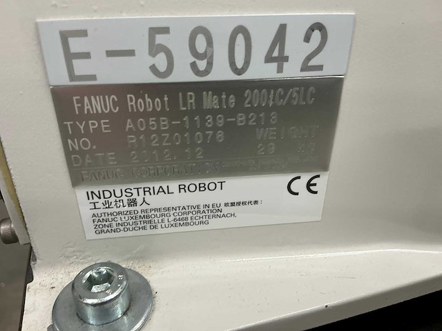 2012 fanuc robot lr mate 200ic/5 lc industriële robot - afbeelding 10 van  12