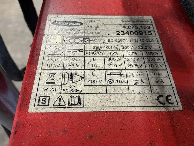 2012 fronius transtig 3000 g/f tig lasmachine - afbeelding 8 van  9
