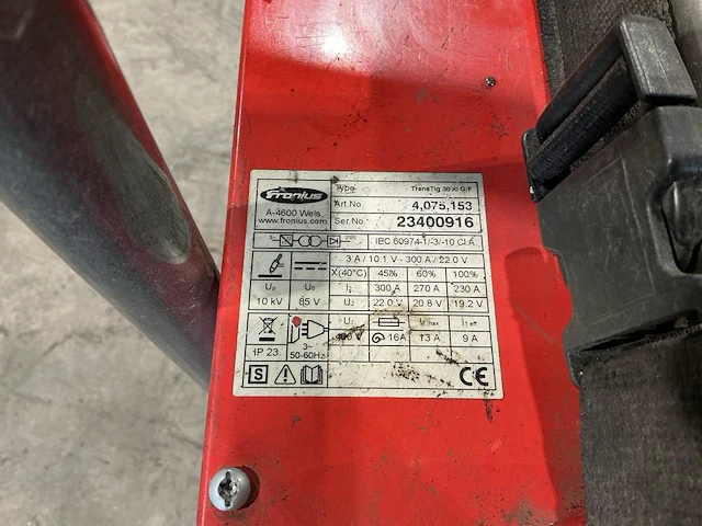 2012 fronius transtig 3000 g/f tig lasmachine - afbeelding 7 van  8