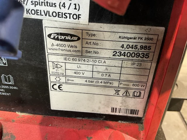 2012 fronius transtig 3000 g/f tig lasmachine - afbeelding 8 van  8