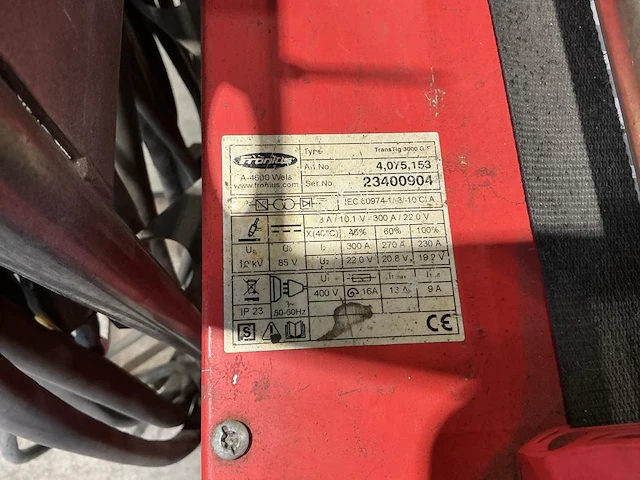 2012 fronius transtig 3000 g/f tig lasmachine - afbeelding 2 van  10