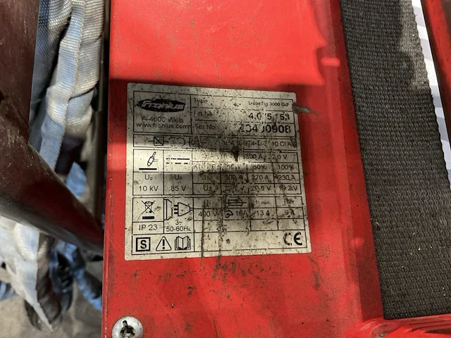 2012 fronius transtig 3000 g/f tig lasmachine - afbeelding 8 van  9