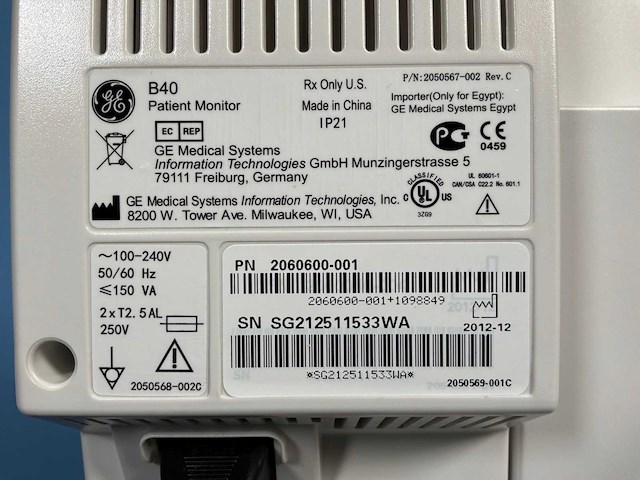 2012 ge b40 patiëntmonitor - afbeelding 2 van  2