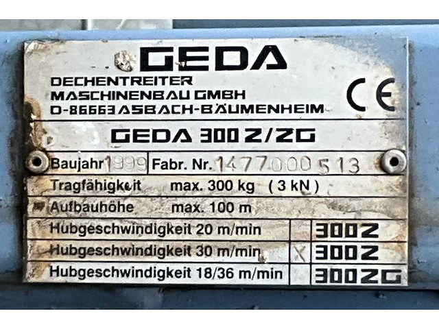 2012 geda 300 z/zg transportsteiger - afbeelding 8 van  16