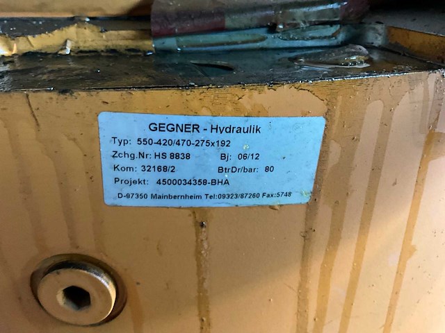 2012 gegner 550-420/470-275x192 hydraulische spreid/centreer cilinder - afbeelding 2 van  2