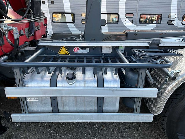 2012 ginaf x3232s 6x4 25t haakarm + hmf 1643 z-kraan vrachtwagen bz-vg-55 - afbeelding 14 van  60