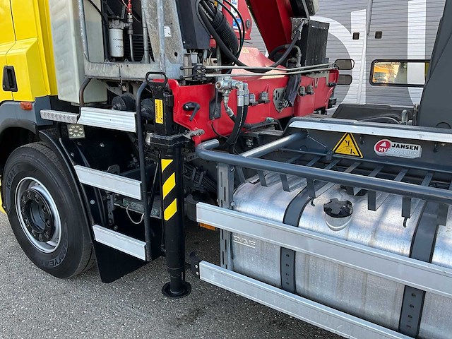 2012 ginaf x3232s 6x4 25t haakarm + hmf 1643 z-kraan vrachtwagen bz-vg-55 - afbeelding 22 van  60