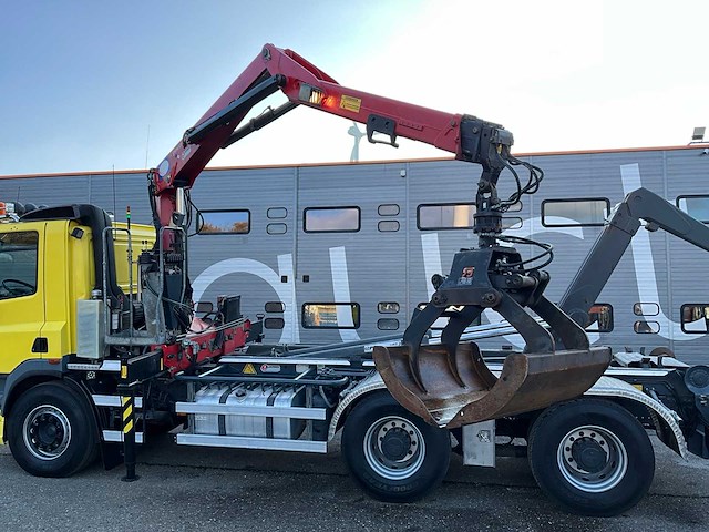 2012 ginaf x3232s 6x4 25t haakarm + hmf 1643 z-kraan vrachtwagen bz-vg-55 - afbeelding 27 van  60