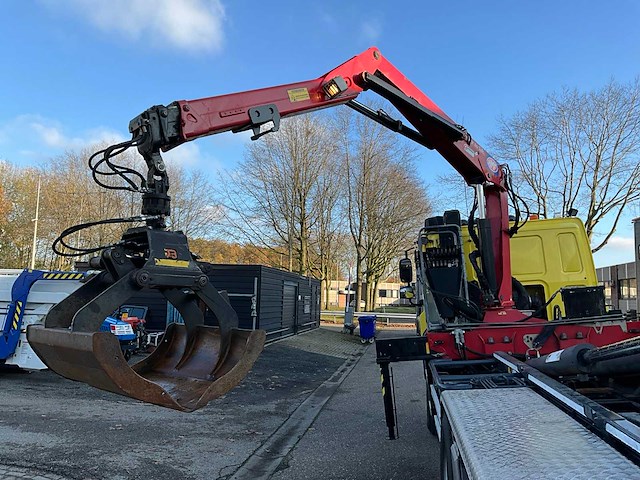 2012 ginaf x3232s 6x4 25t haakarm + hmf 1643 z-kraan vrachtwagen bz-vg-55 - afbeelding 28 van  60