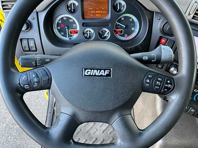 2012 ginaf x3232s 6x4 25t haakarm + hmf 1643 z-kraan vrachtwagen bz-vg-55 - afbeelding 44 van  60