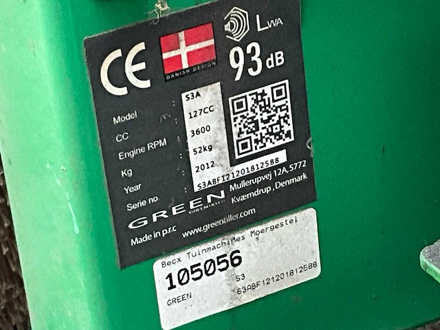 2012 green s3a veegmachine - afbeelding 4 van  12