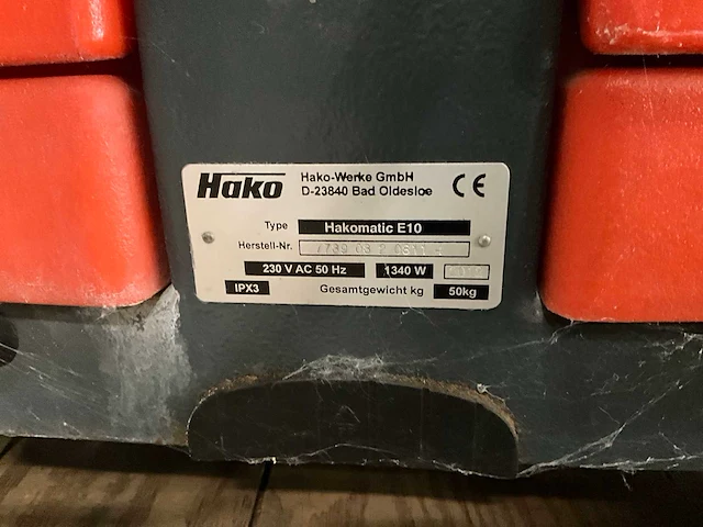 2012 hako hakomatic e10 vloerreiniger - afbeelding 8 van  8