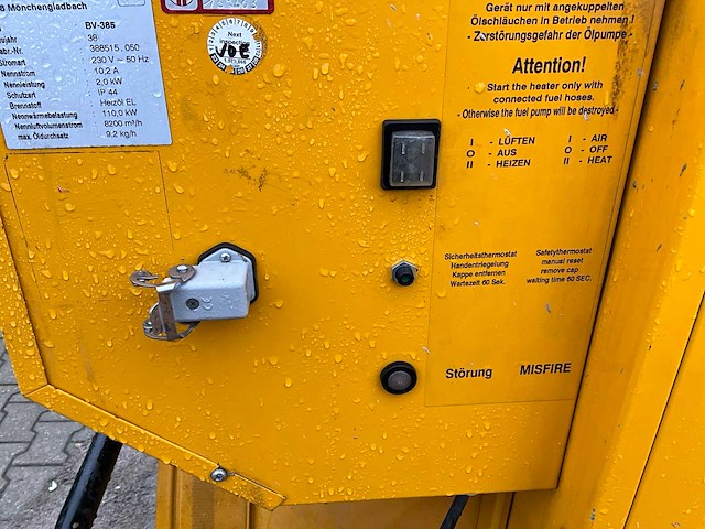 2012 hans wilms bv-385 industriële heater / event heater / hetelucht turbine - afbeelding 10 van  15