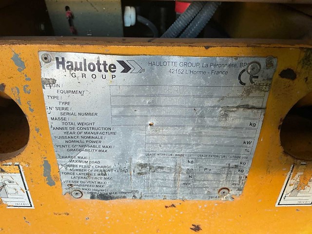 2012 haulotte compact 8 hoogwerker - afbeelding 7 van  19