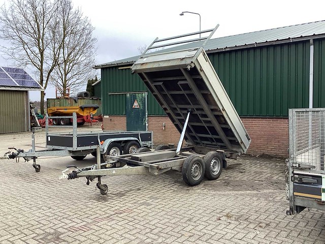 2012 henra drie zijdige kiep trailer k 3.27 aanhangwagen - afbeelding 2 van  11