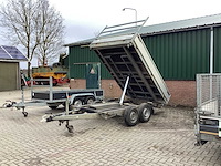 2012 henra drie zijdige kiep trailer k 3.27 aanhangwagen - afbeelding 2 van  11
