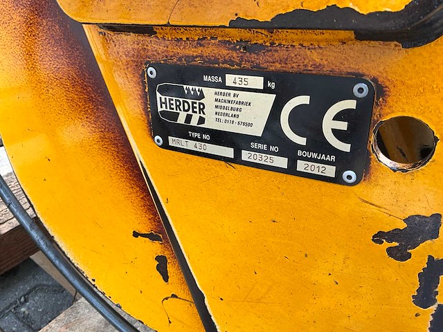 2012 herder mrlt 430 maaikorf - afbeelding 2 van  10