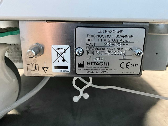 2012 hitachi hi vision avius ultra sound machine - afbeelding 4 van  12