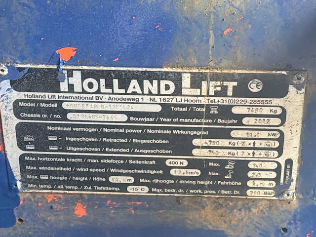 2012 holland lift monostar o-135fl24 hoogwerker - afbeelding 23 van  23