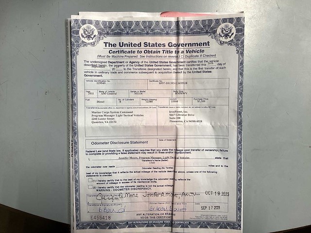 2012 humvee m1114 legervoertuig - afbeelding 17 van  27