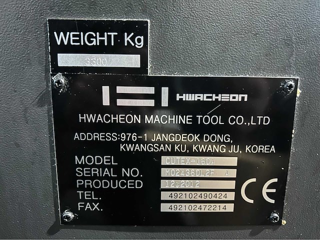 2012 hwacheon cutex-160a cnc-draaibank - afbeelding 16 van  23